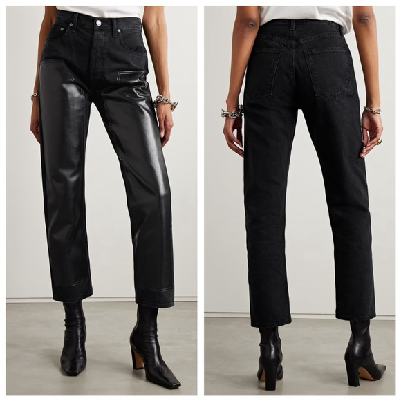 NWOT Agolde Ryder Black Jeans Size 30 - Picture 1 of 13